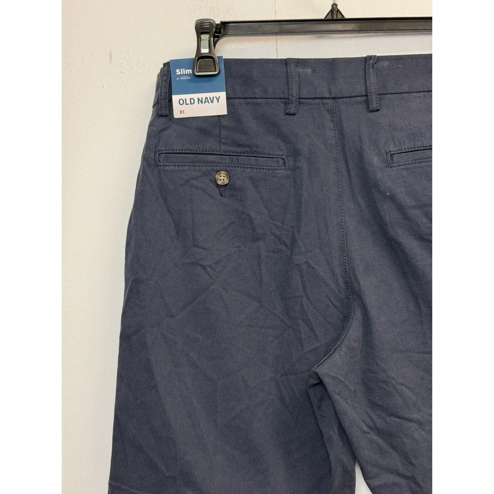 Old Navy Mens Slim Fit Chino Shorts‎ Men's Size 31 Built-In Flex 8